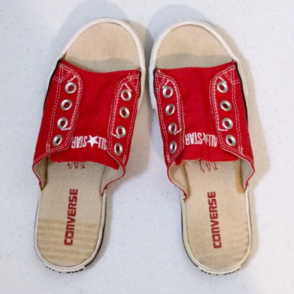 converse open toe slip on